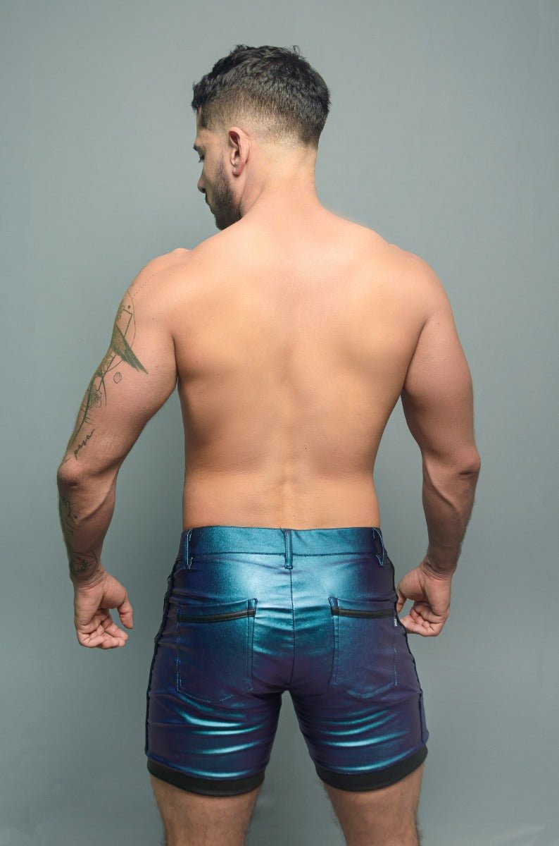 Dale Mas Biker + Five Pocket Shorts Black Blue