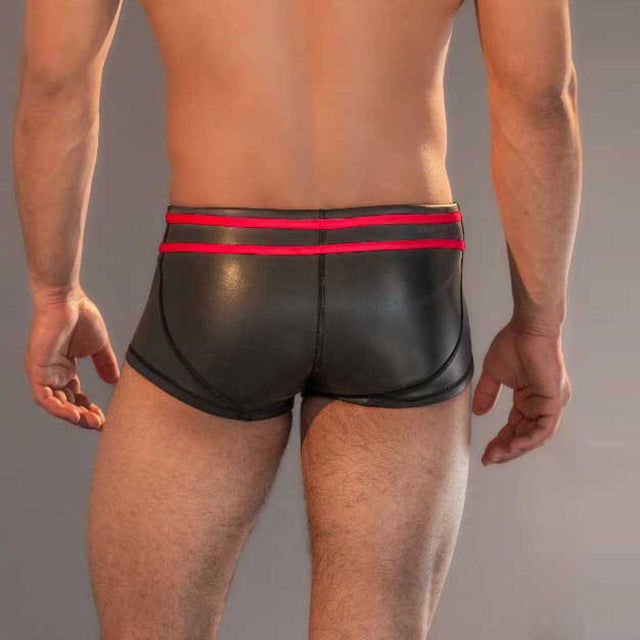 Dale Mas Smooth Skin Neoprene Pouch Short Black Red