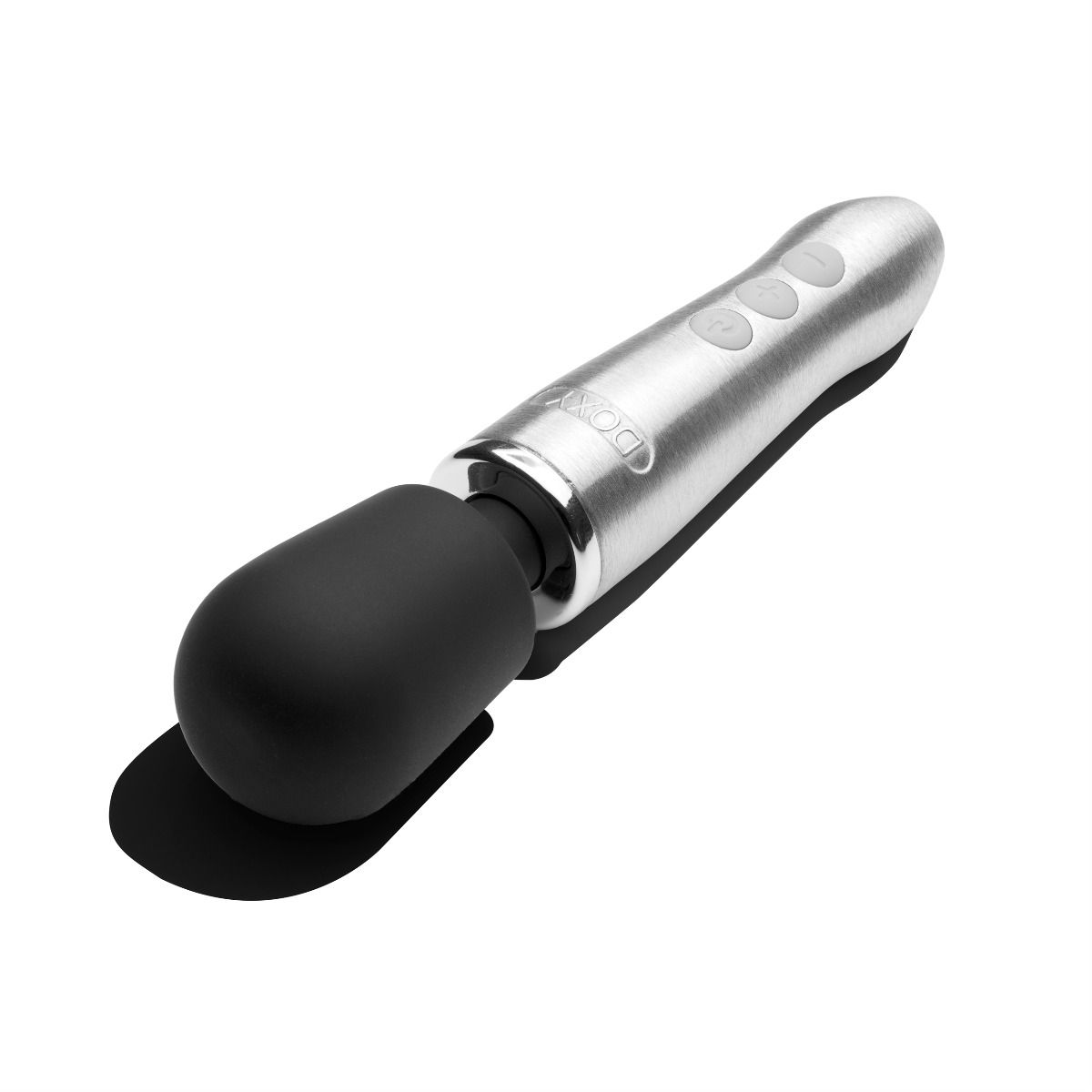 Doxy Go Mini Wand Massager Brushed Metal