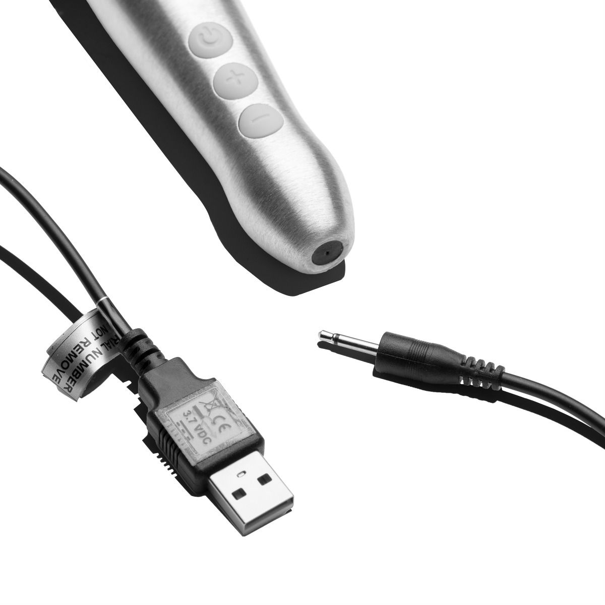 Doxy Go Mini Wand Massager Brushed Metal