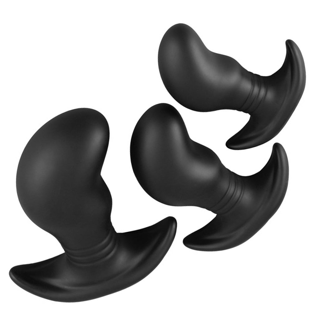 ELITE Liquid Silicone Bull Butt Plug Medium - FETCH