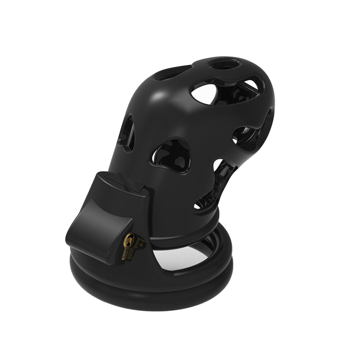 LOCK4D Ghost Chastity Cock Cage - A Black