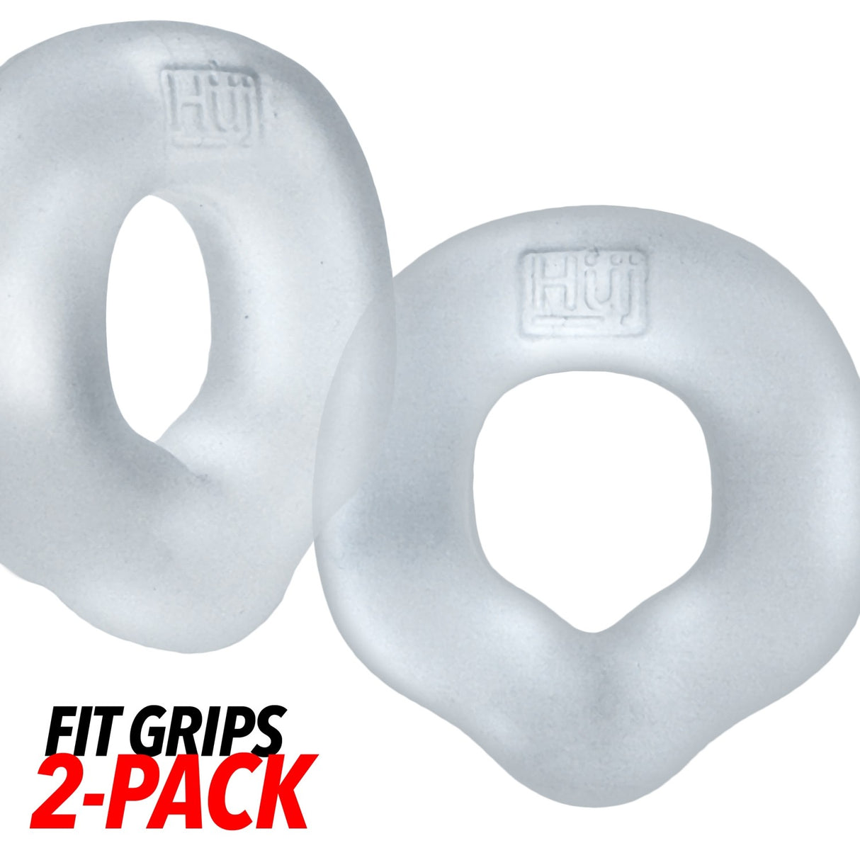 Hunkyjunk Fit Grips 2 Pack Cockrings Clear