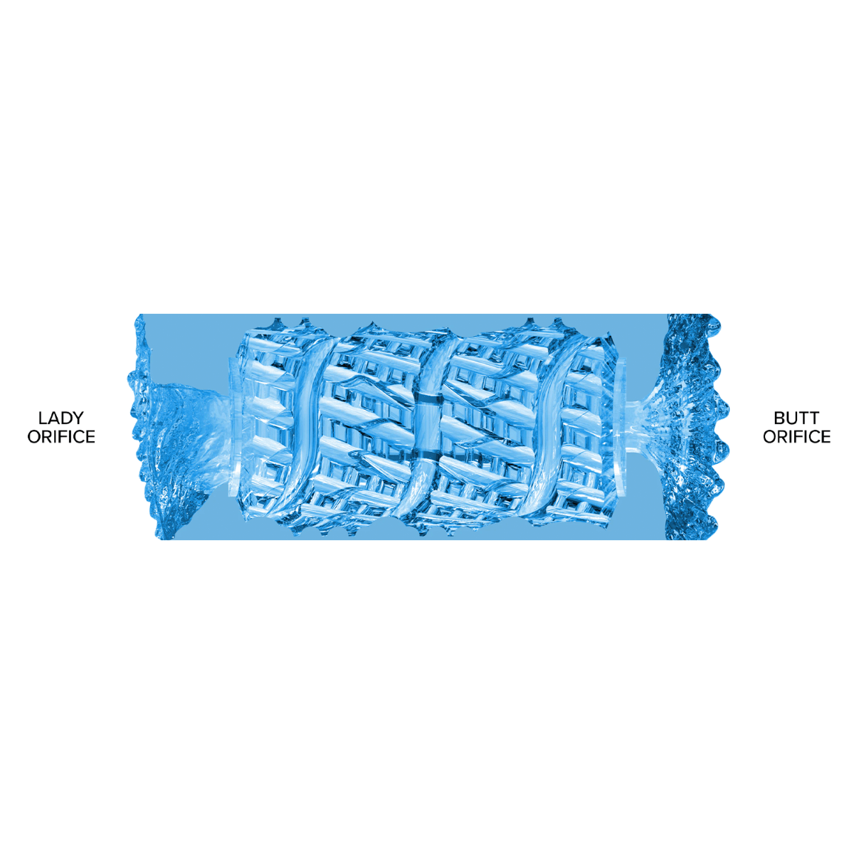 Fleshlight Quickshot Alien Blue Metallic Lady Butt