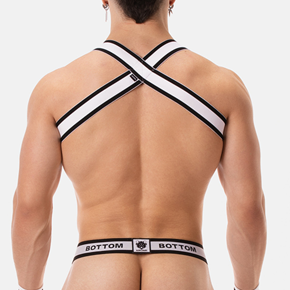 Barcode Berlin Harness BOTTOM White Black