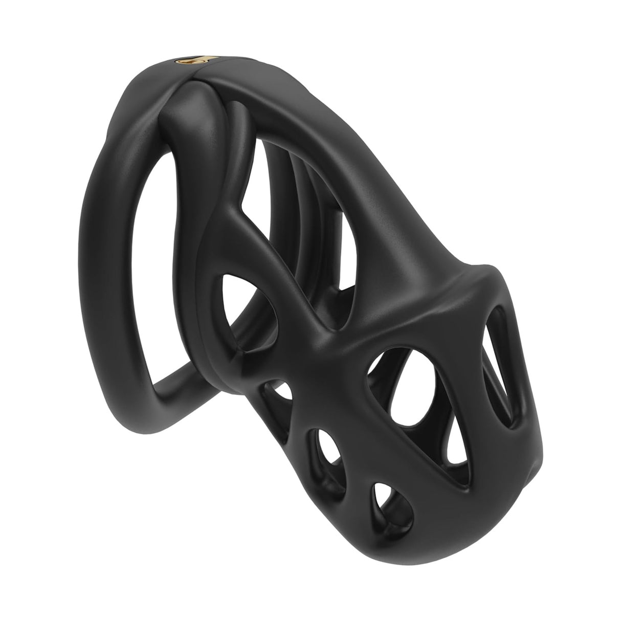 LOCK4D Viper V2 Bent Ring Chastity Cock Cage Large