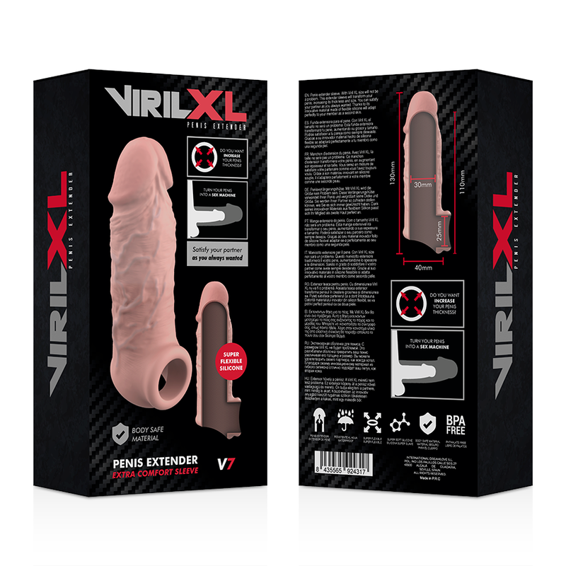 Virilxl Liquid Silicone V7 Penis Extender Light