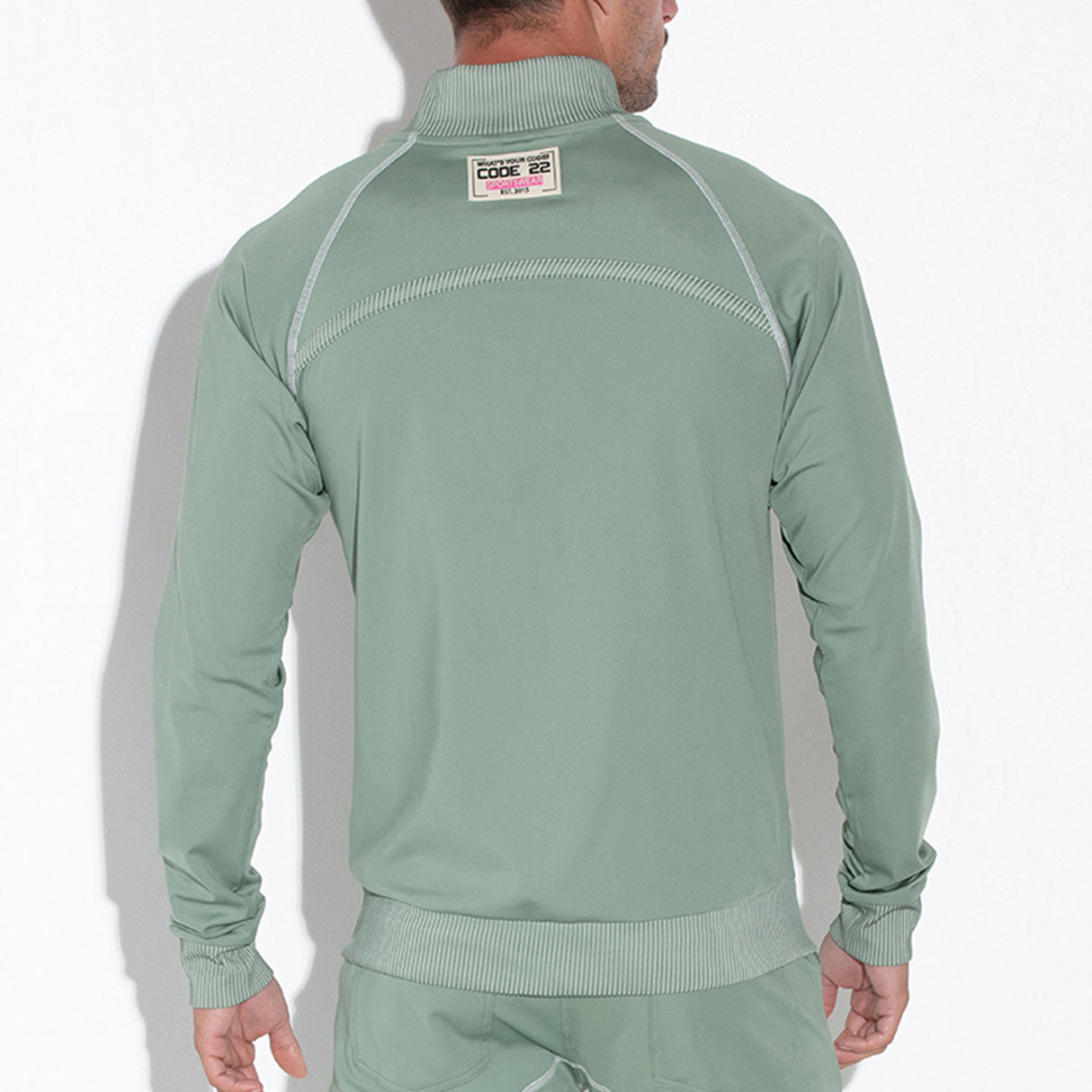 Code 22 Reflex Zip Up Sweatshirt Khaki