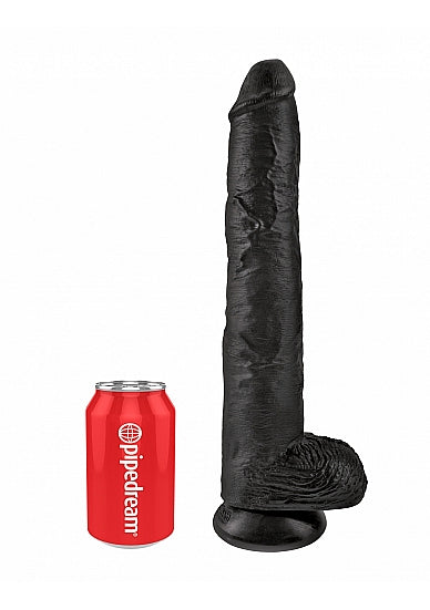 Pipedream King Cock 14 Inch Dildo with Balls Black
