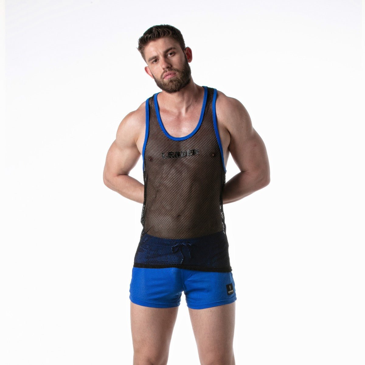 Leader Mesh Tank Top Blue