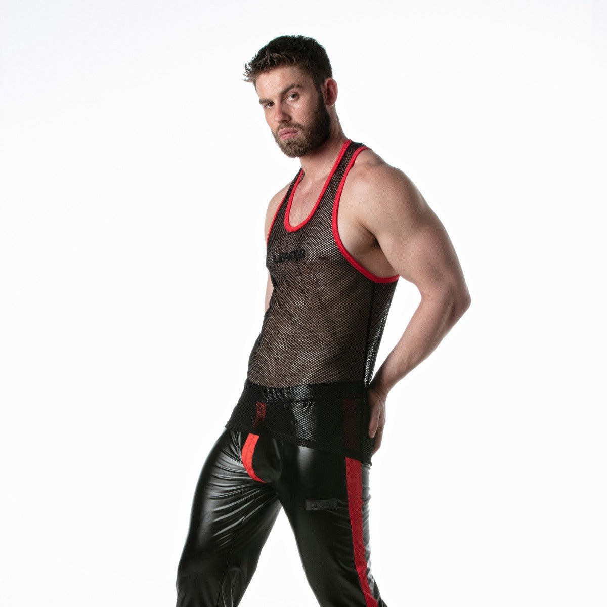 Leader Mesh Tank Top Red