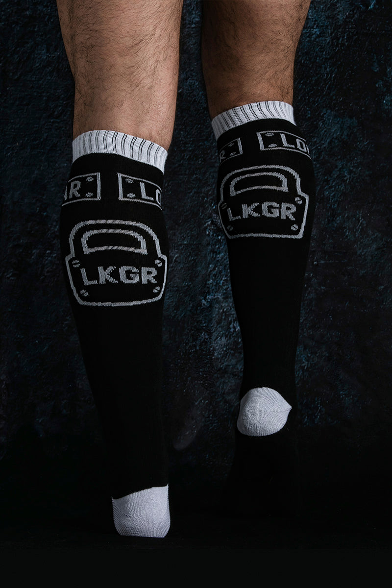 Locker Gear Knee High Socks White