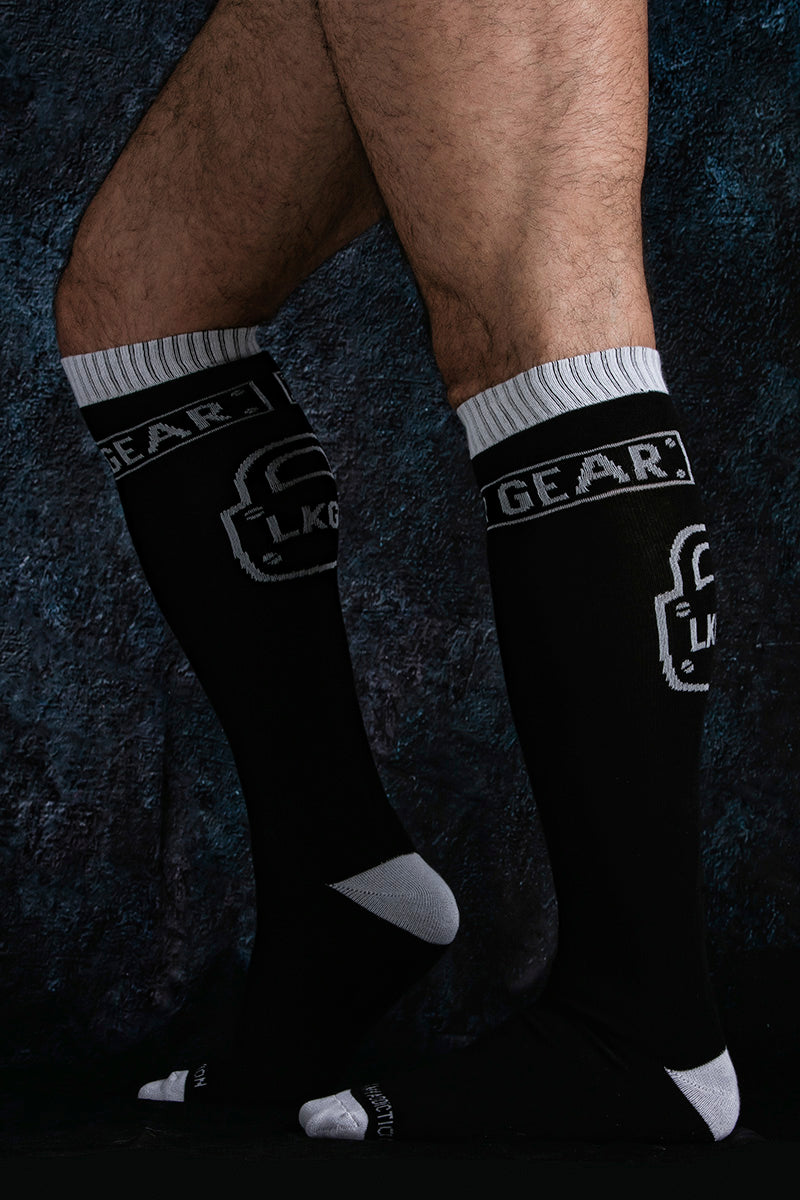 Locker Gear Knee High Socks White