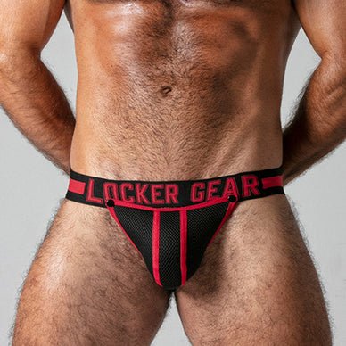 Locker Gear Full Access Jockstrap Red - FETCH