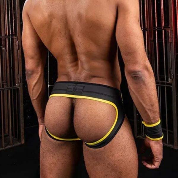 Mr S Leather FuckGear Full Access Brief Yellow - FETCH
