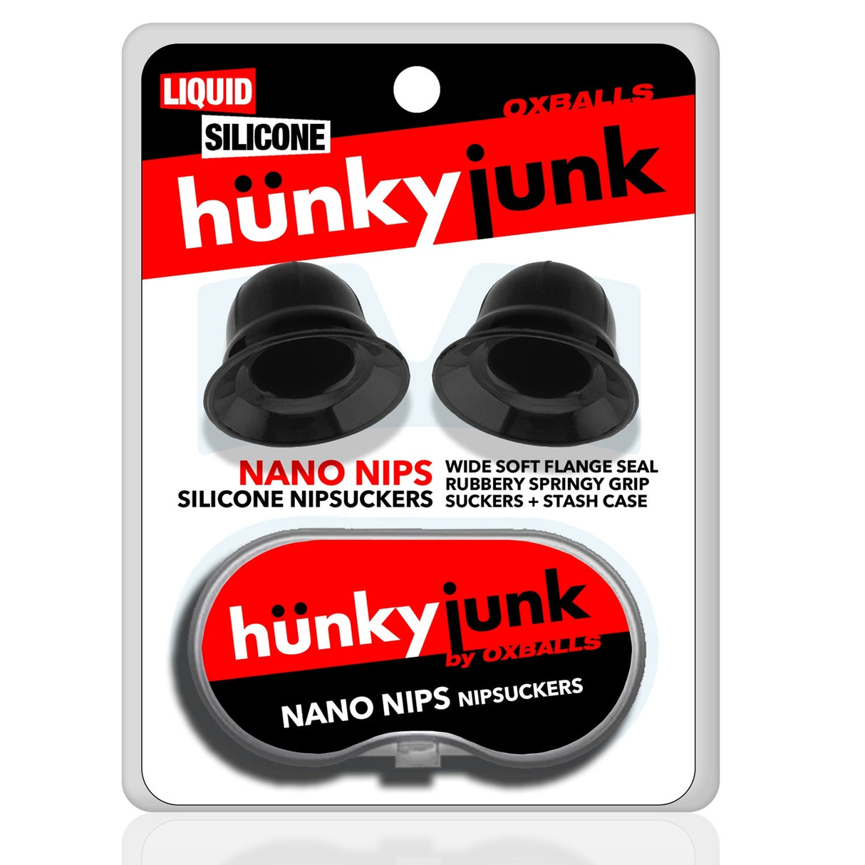 Hunkyjunk Nano Nips Suckers Black