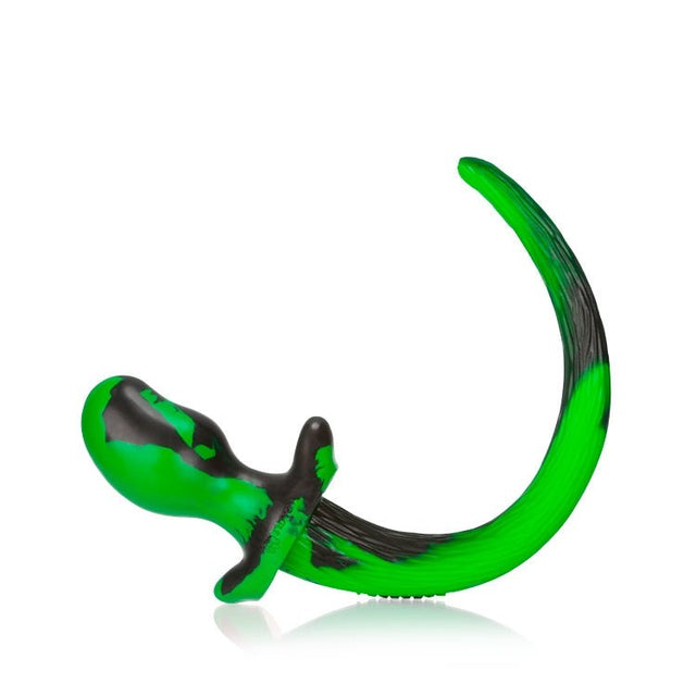 Oxballs Puppy Tail Buttplug Beagle Green Black
