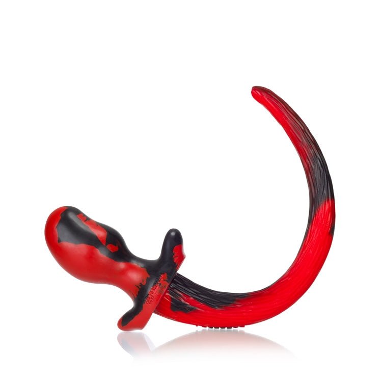 Oxballs Puppy Tail Buttplug Beagle Red Black
