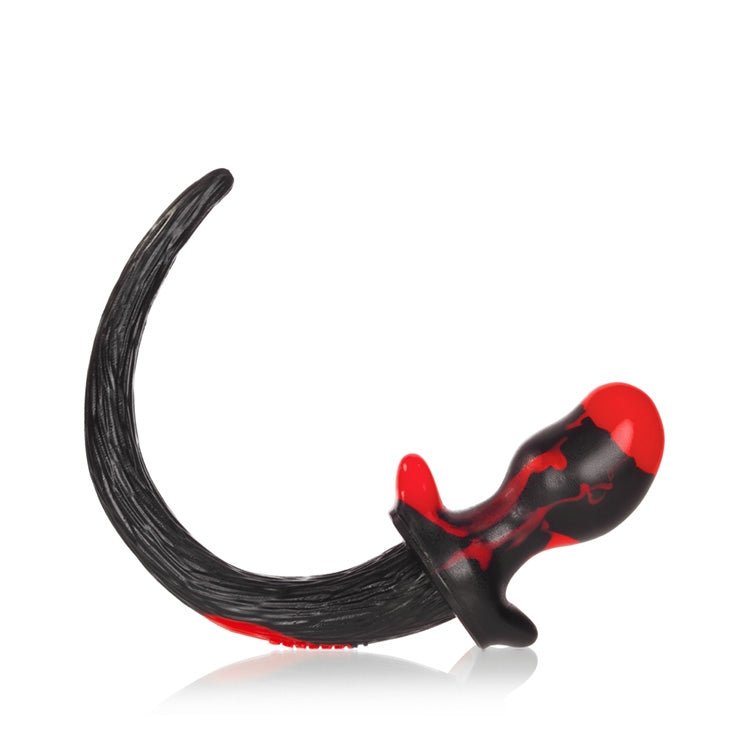 Oxballs Puppy Tail Buttplug Beagle Red Black - FETCH