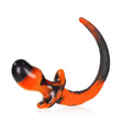 Oxballs Puppy Tail Buttplug Bulldog Orange Black