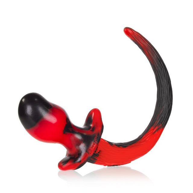 Oxballs Puppy Tail Buttplug Bulldog Red Black