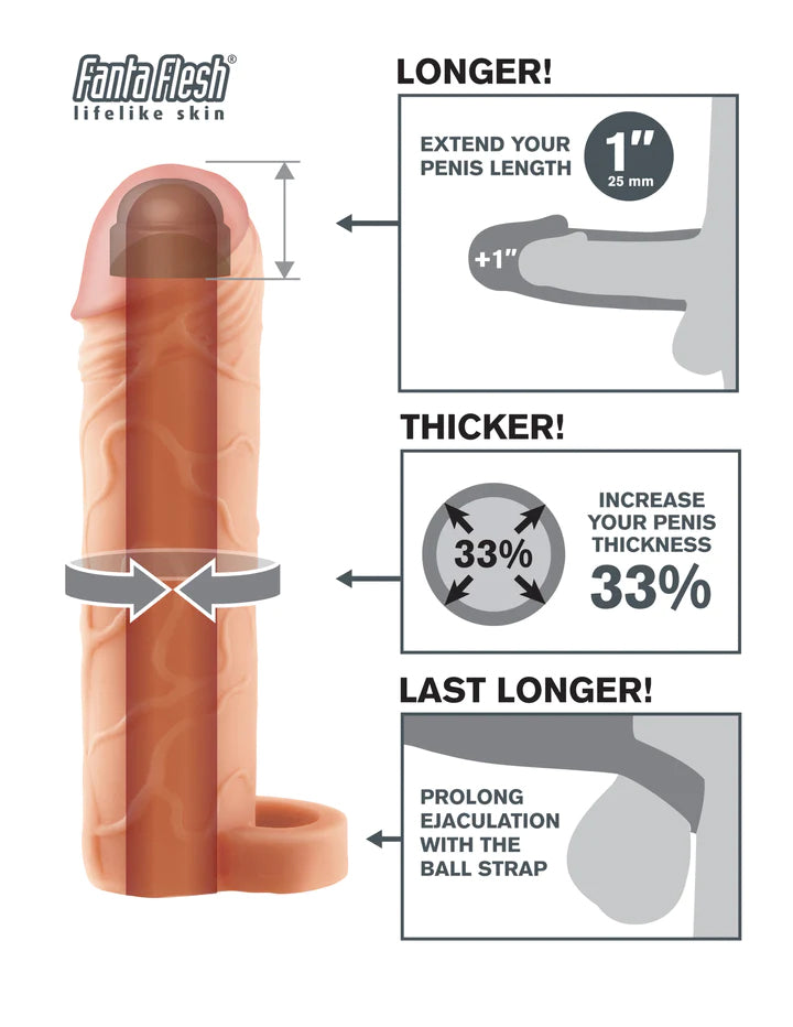 Fantasy X Tensions Perfect 1 Inch Extender with Ball Strap Light