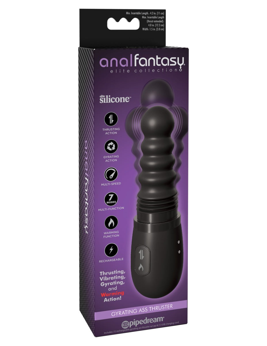 Pipedream Anal Fantasy Elite Gyrating Ass Thruster Black
