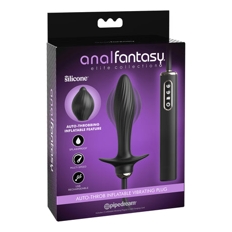 Pipedream Anal Fantasy Elite Auto Throb Inflatable Vibrating Butt Plug