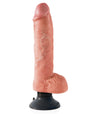 Pipedream King Cock 10 Inch Vibrating Cock with Balls Flesh