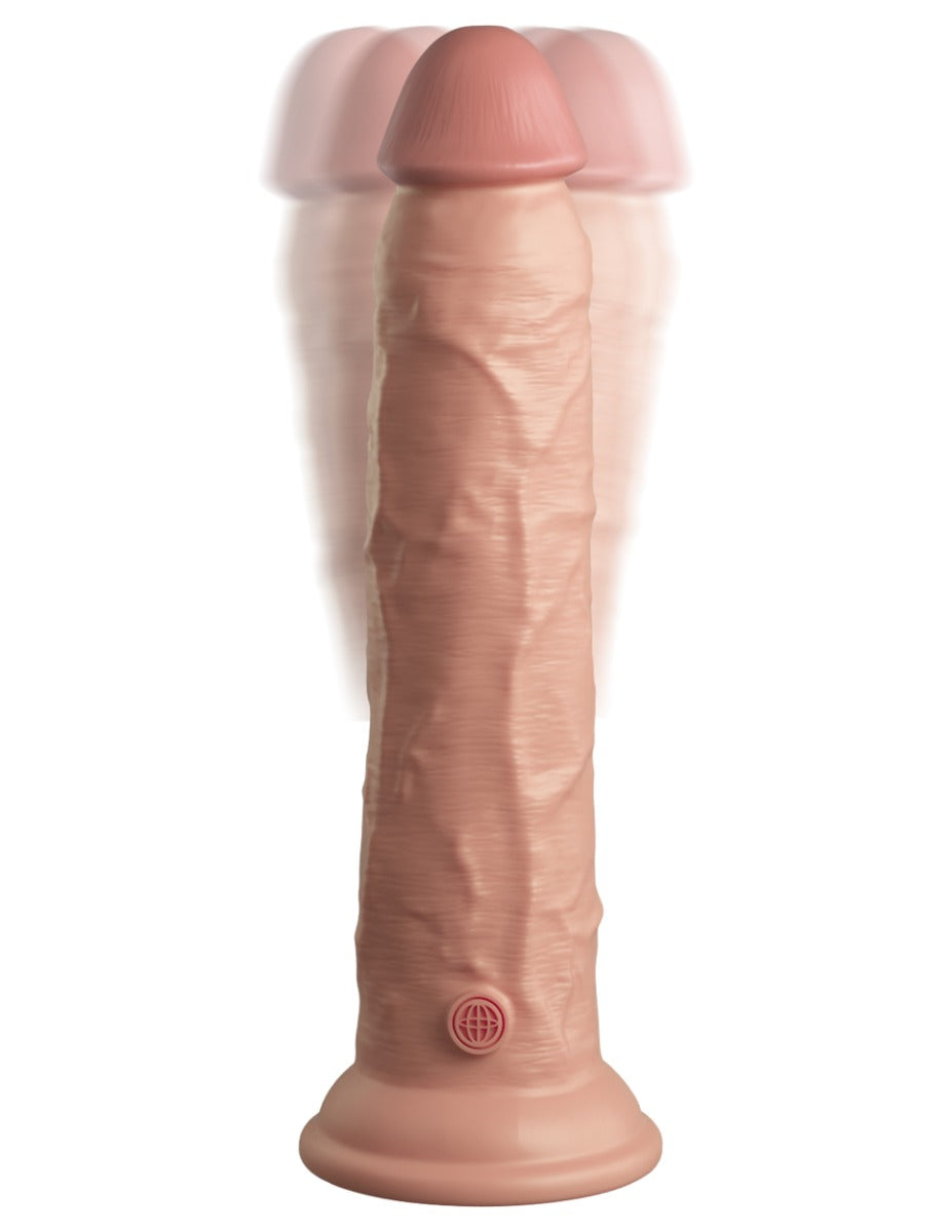 Pipedream King Cock Elite 9 Inch Vibrating Dual Density Silicone Cock Flesh