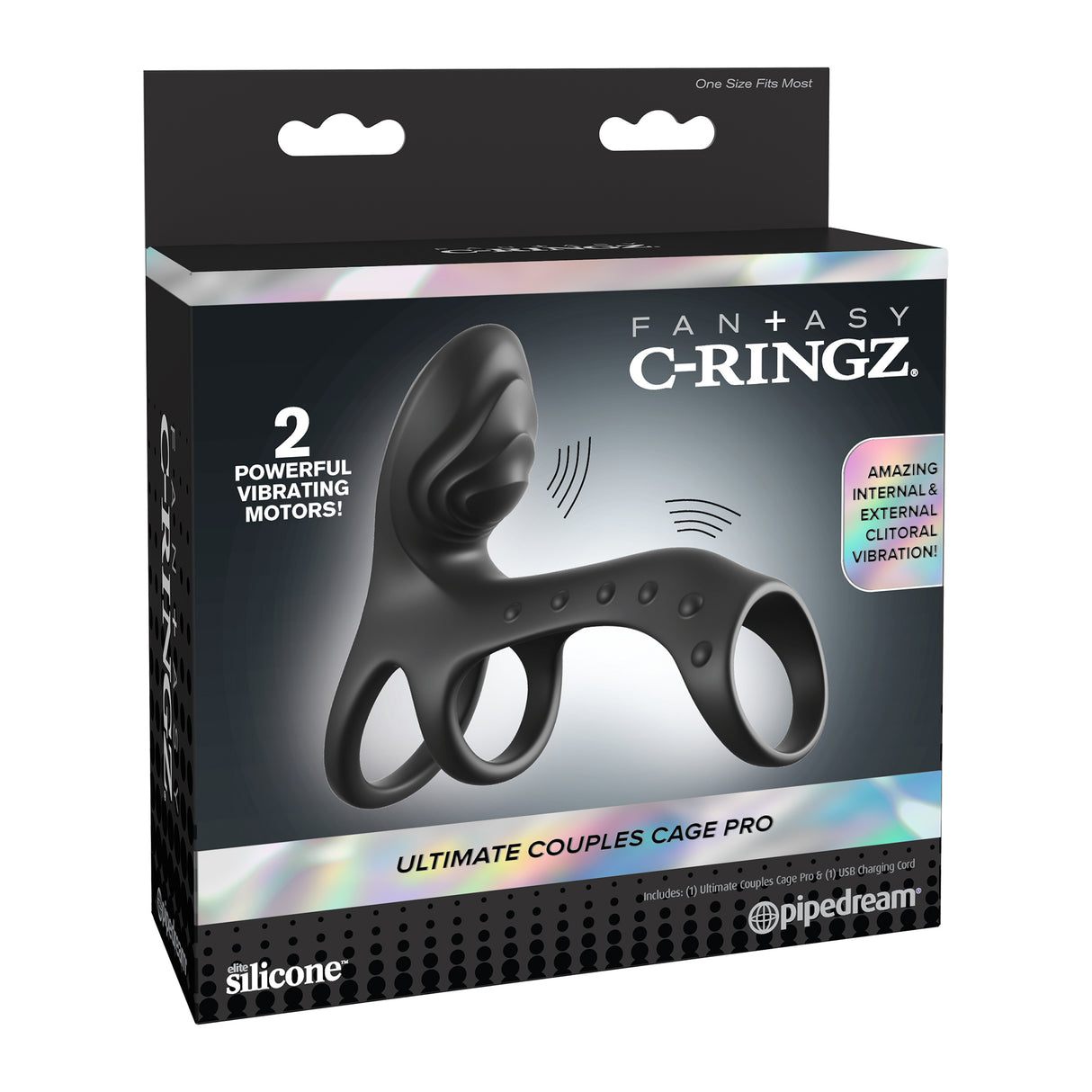 Pipedream Fantasy C Ringz Ultimate Couples Cage Pro Black