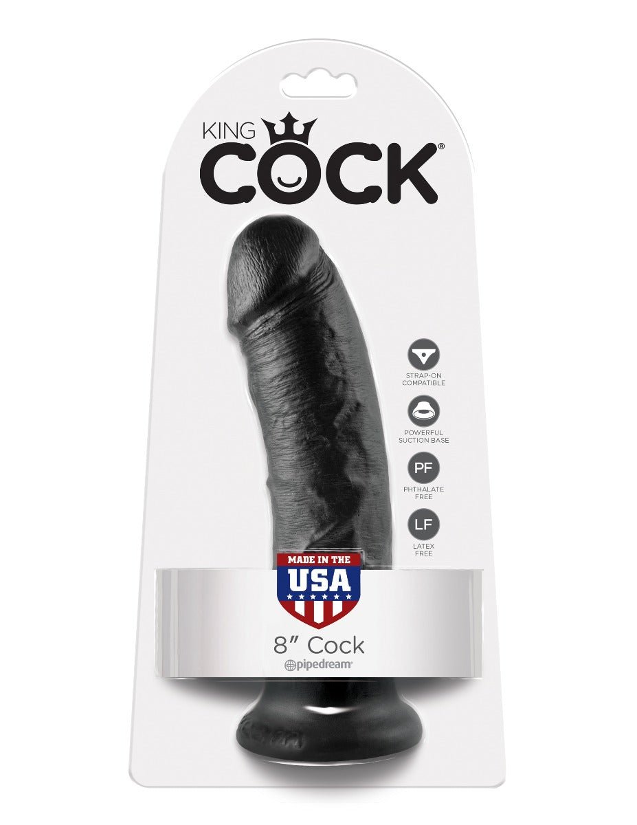 Pipedream King Cock 8 Inch Black
