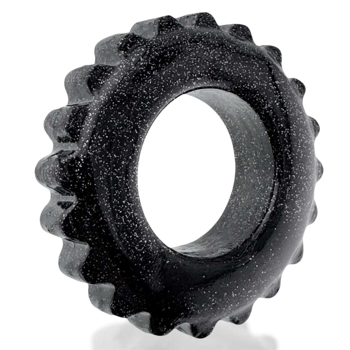 Oxballs Plushy Cock Ring Black Mica
