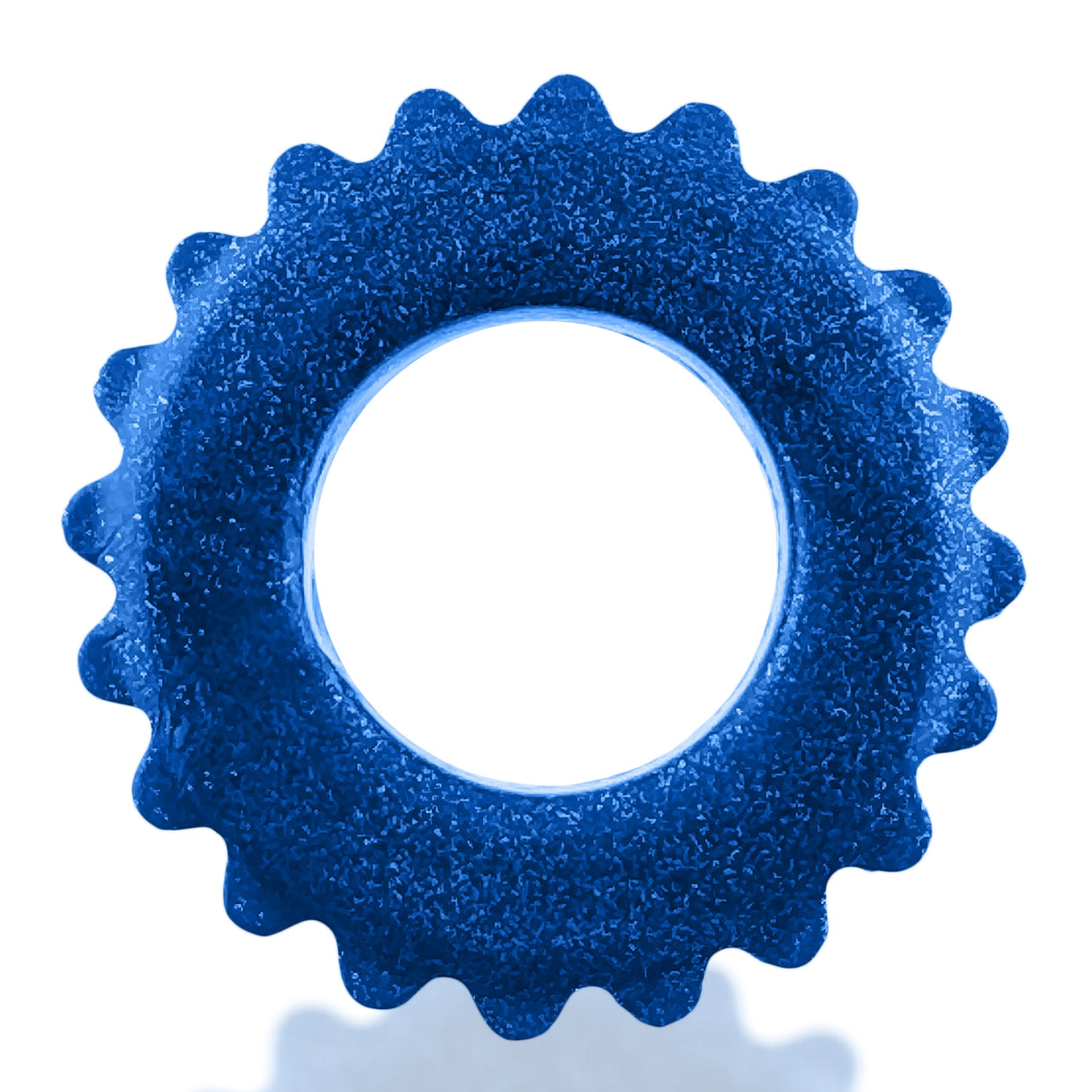 Oxballs Plushy Cock Ring Blue Fire