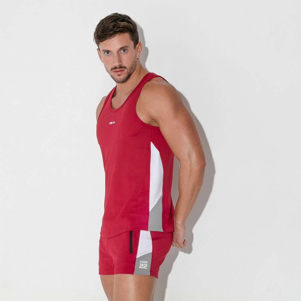 Code 22 Rush Tank Top Red