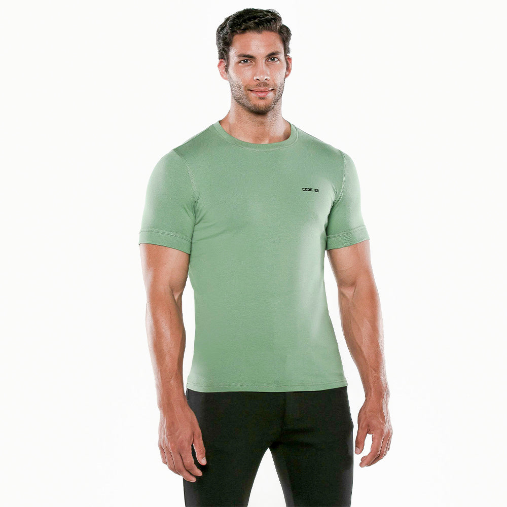 Code 22 Basic T Shirt Green