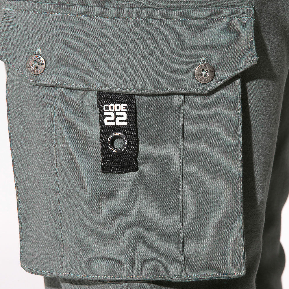 Code 22 Cargo Zip Pant Khaki