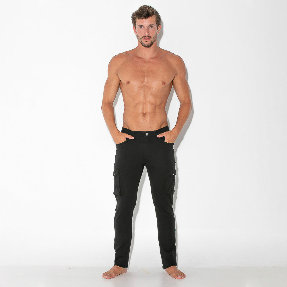 Code 22 Cargo Zip Pant Black