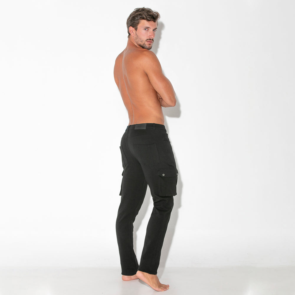 Code 22 Cargo Zip Pant Black