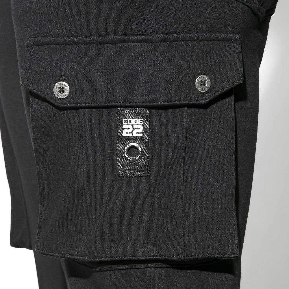 Code 22 Cargo Zip Pant Black