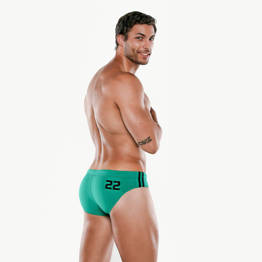 Code 22 Medley Swim Brief Green