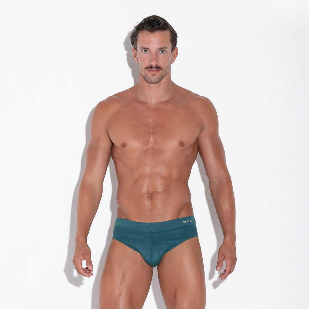 Code 22 Comillas Swim Brief Green