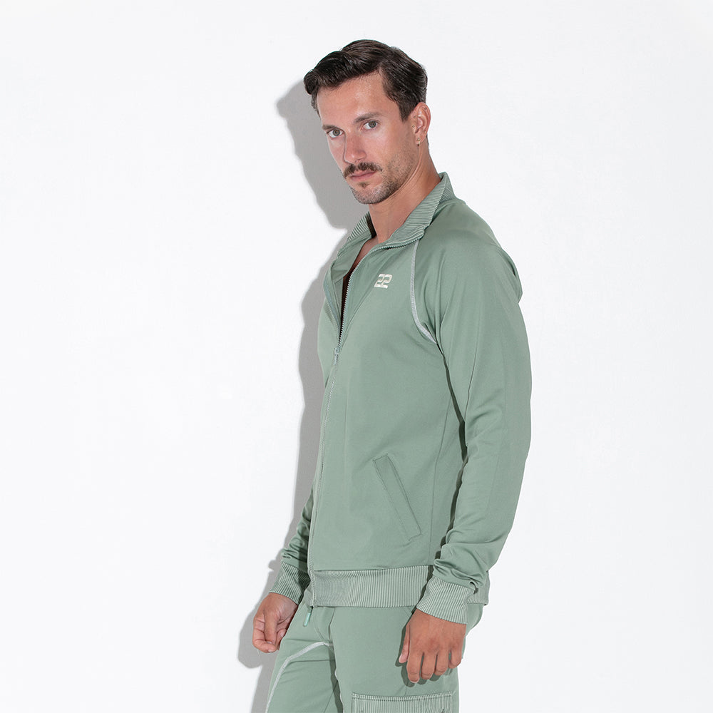 Code 22 Reflex Zip Up Sweatshirt Khaki