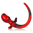 Oxballs Puppy Tail Buttplug Mastiff Red Black