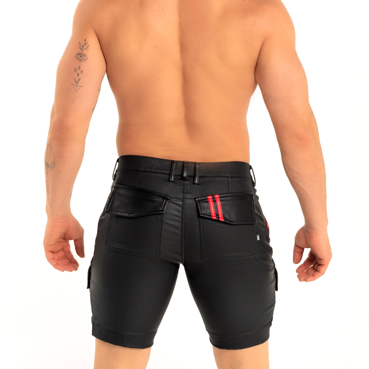 Dale Mas Industrial Cargo Short Black Red