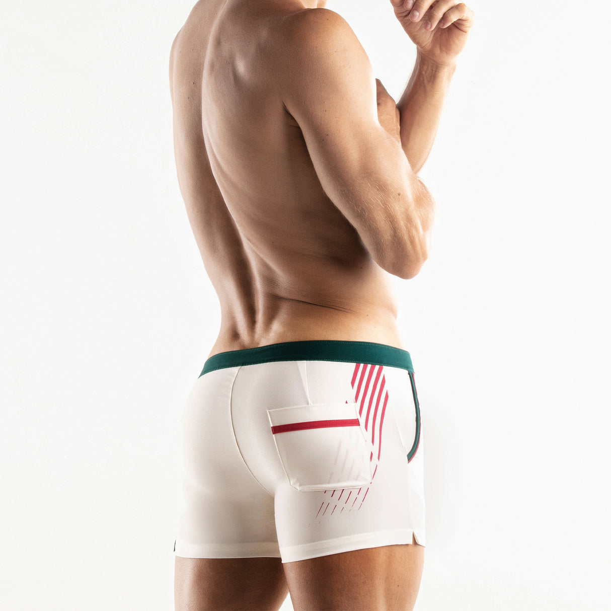 Code 22 Racer Swim Trunk White