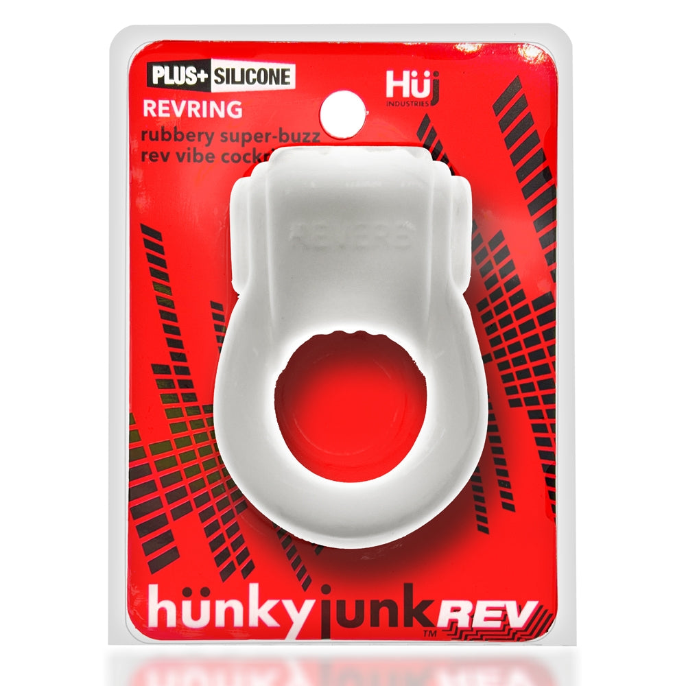 Hunkyjunk REVRING Vibe Cock Ring White Ice