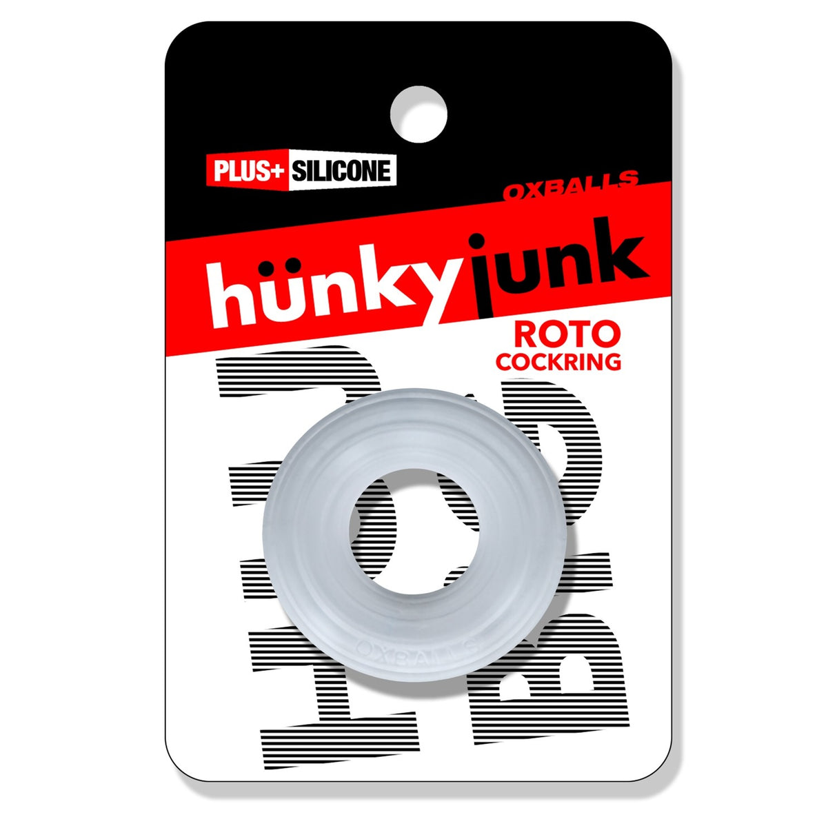 Hunkyjunk ROTO Cockring Clear Steam