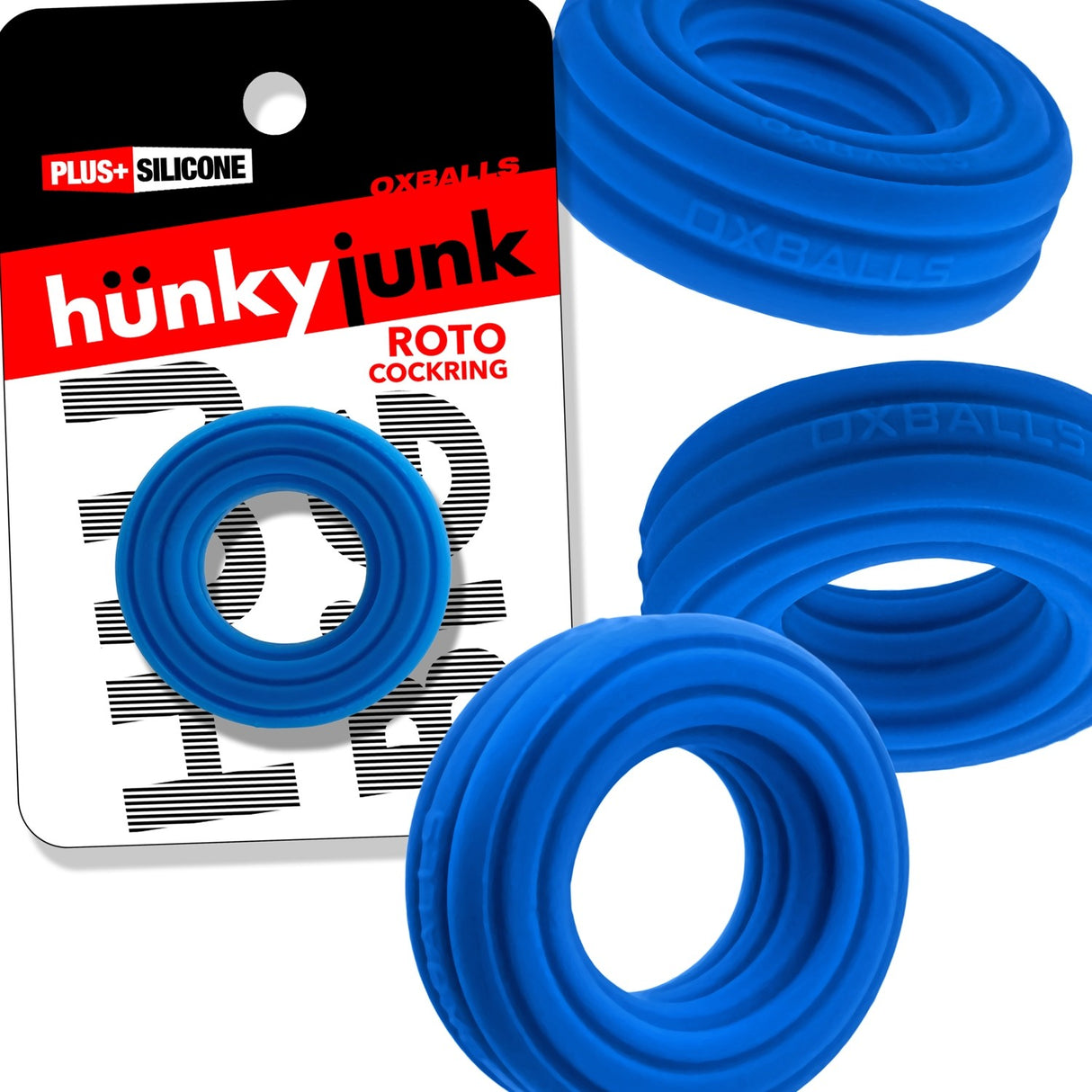 Hunkyjunk ROTO Cockring Teal Fizz