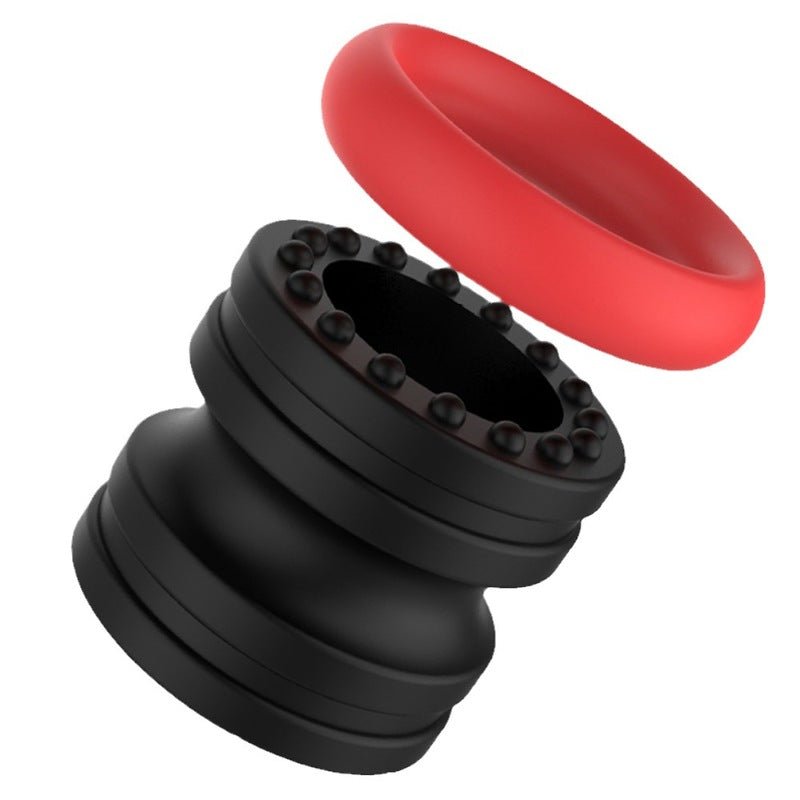 ruff GEAR Silicone Grip Ball Stretcher Black Red - FETCH
